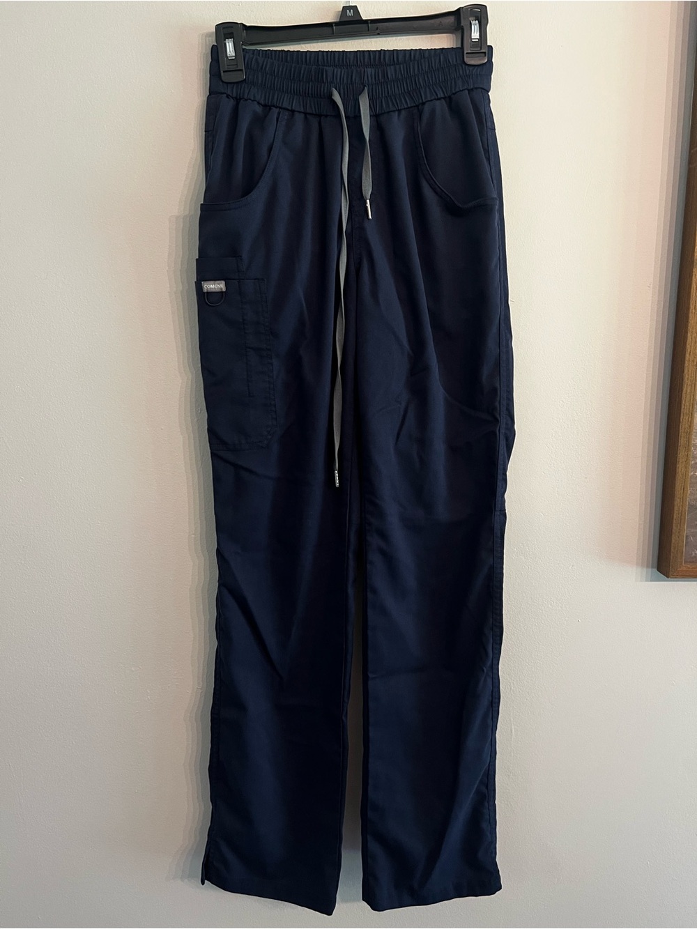 Women’s Straight-Leg Drawstring Scrub Pants — Navy